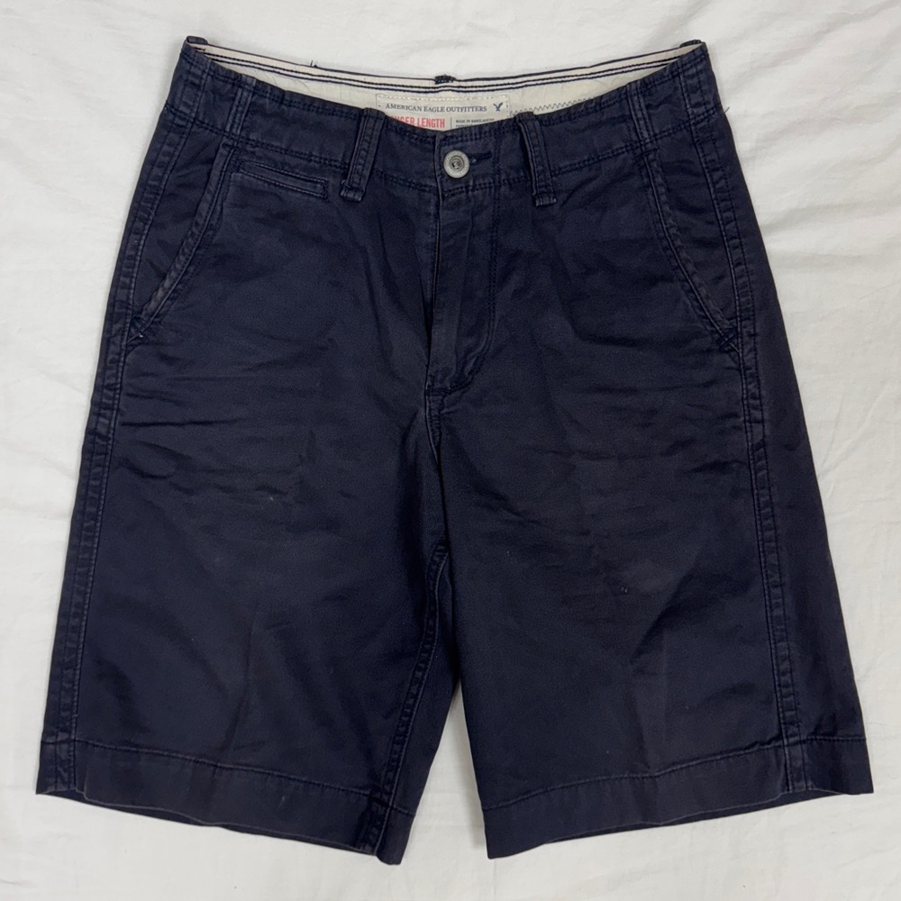 American Eagle Chino Khaki Short Men’s 29 Longer Length Longboard At The Knee 12